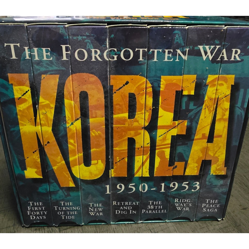 Korea 1950-1953 "The Forgotten War" 7 VHS Video Box Set Marathon Music & Video